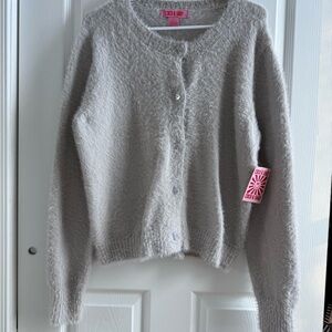 Coco and Shay Soft Gray Cardigan Sweater NWT